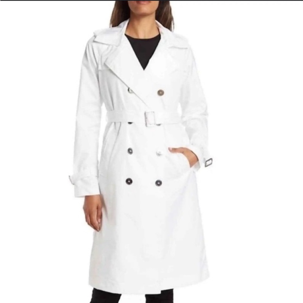 Michael Kors Women's White Trench Coat